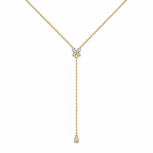 Demi Fine Butterfly Lariat Necklace