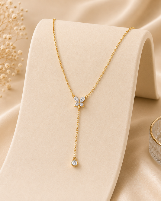 Demi Fine Butterfly Lariat Necklace