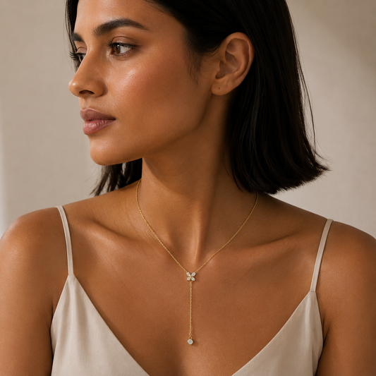Demi Fine Butterfly Lariat Necklace