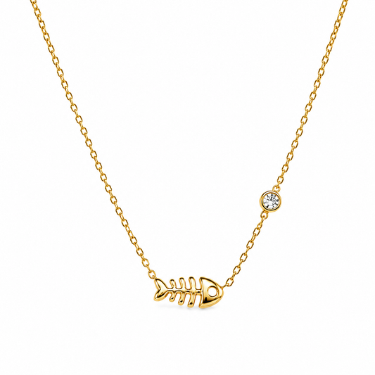 Demi Fine Golden Fishbone Necklace