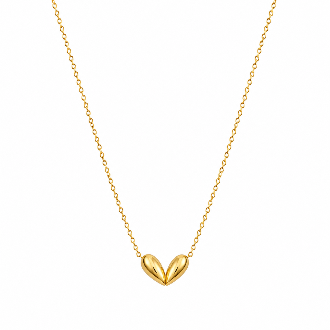 Demi Fine Twin Teardrop Pendant Necklace