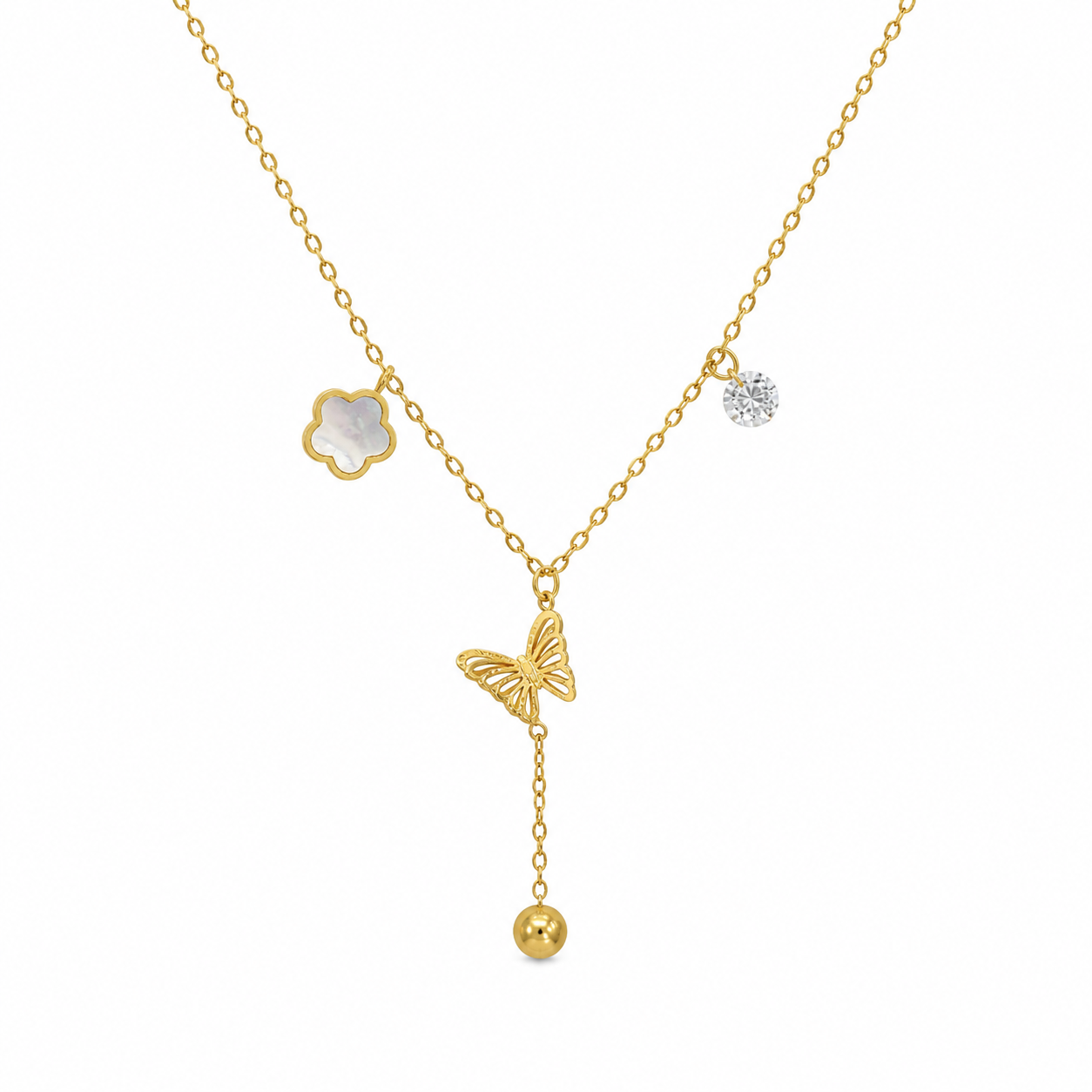 Demi Fine Butterfly Charm Necklace