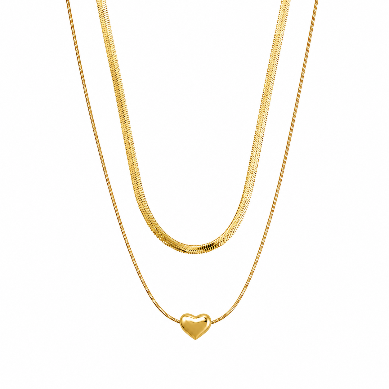 Demi Fine Layered Heart Necklace