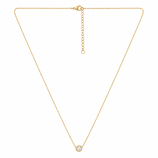 Demi Fine Celeste Solitaire Necklace