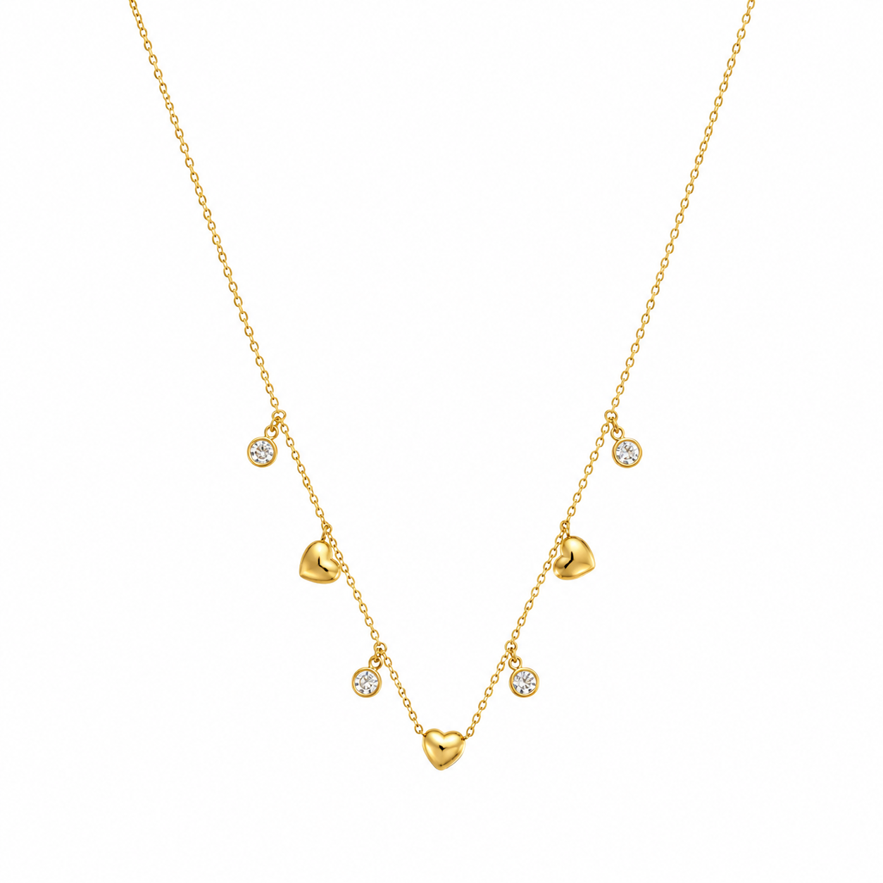 Demi Fine Celeste Heart Charm Necklace