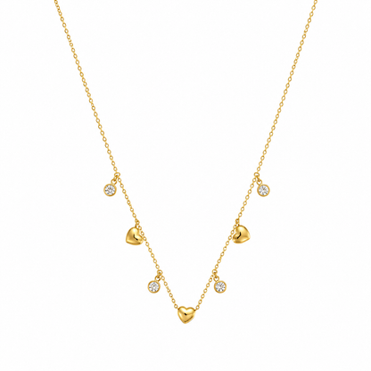 Celeste Heart Charm Necklace