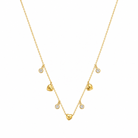 Demi Fine Celeste Heart Charm Necklace