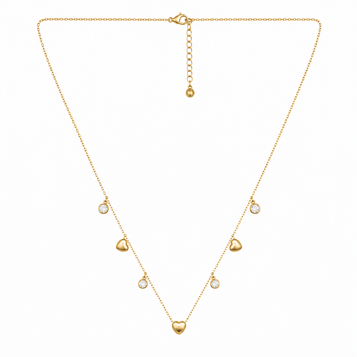 Demi Fine Celeste Heart Charm Necklace