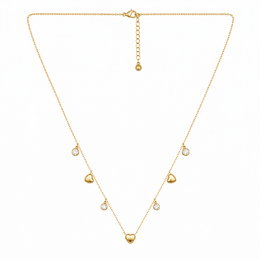 Demi Fine Celeste Heart Charm Necklace