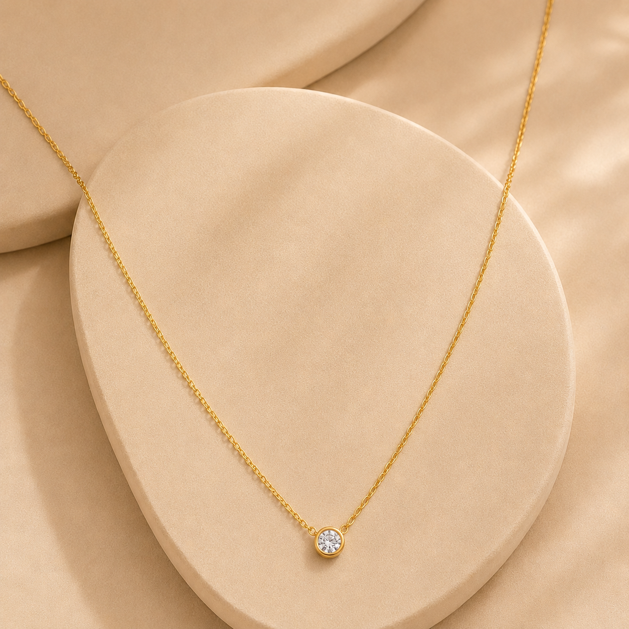 Demi Fine Celeste Solitaire Necklace