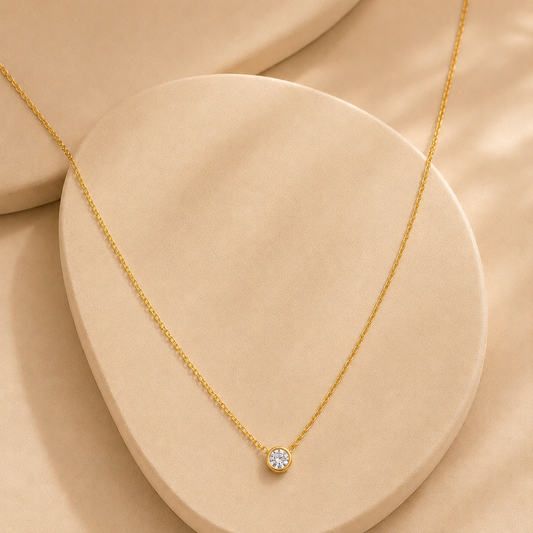 Demi Fine Celeste Solitaire Necklace