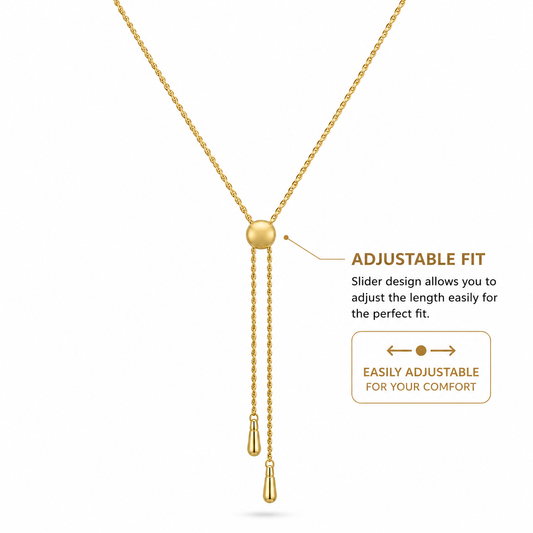 Demi Fine Adjustable Slider Necklace