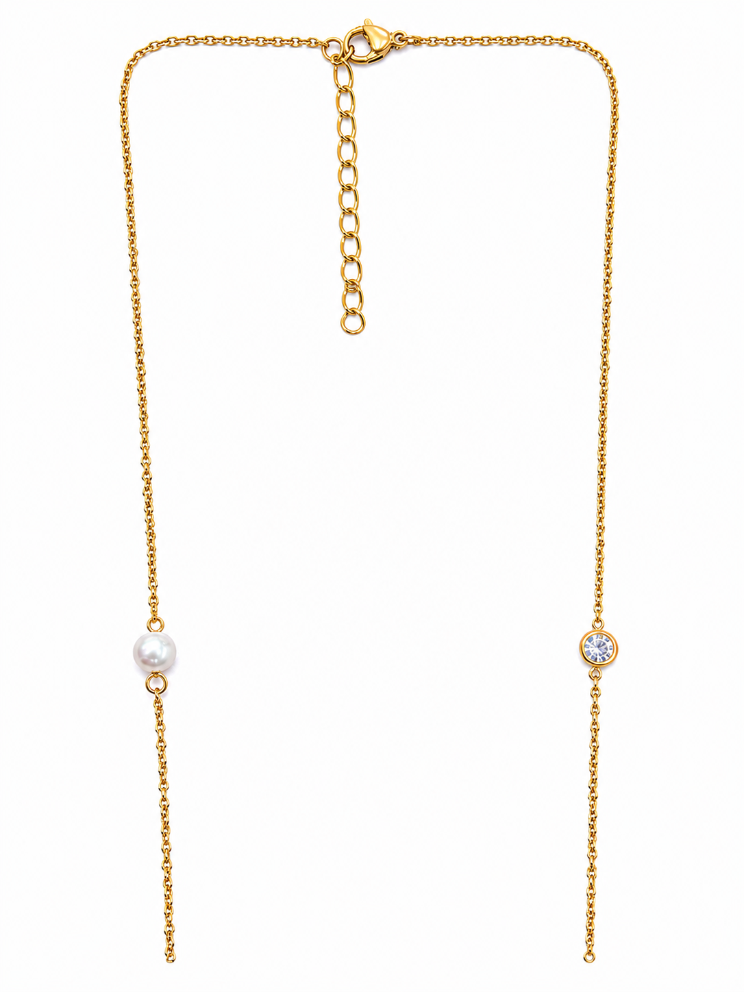 Demi Fine 2-in-1 Pearl Station Necklace & Waist Chain