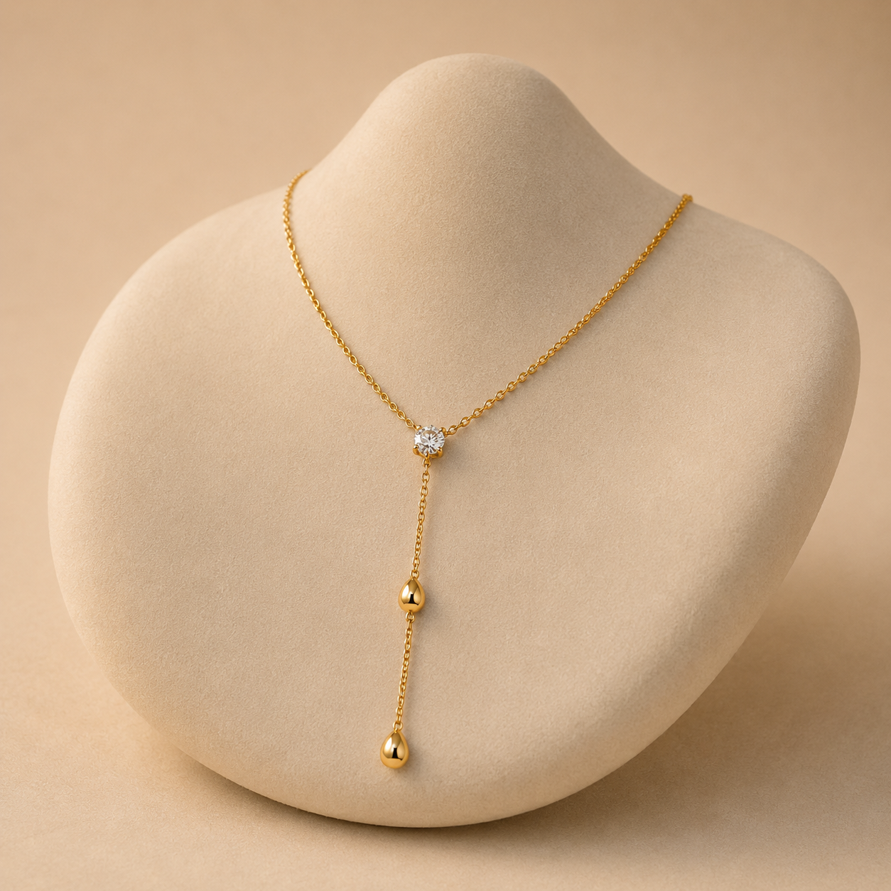 Demi Fine Solitaire Drop Necklace