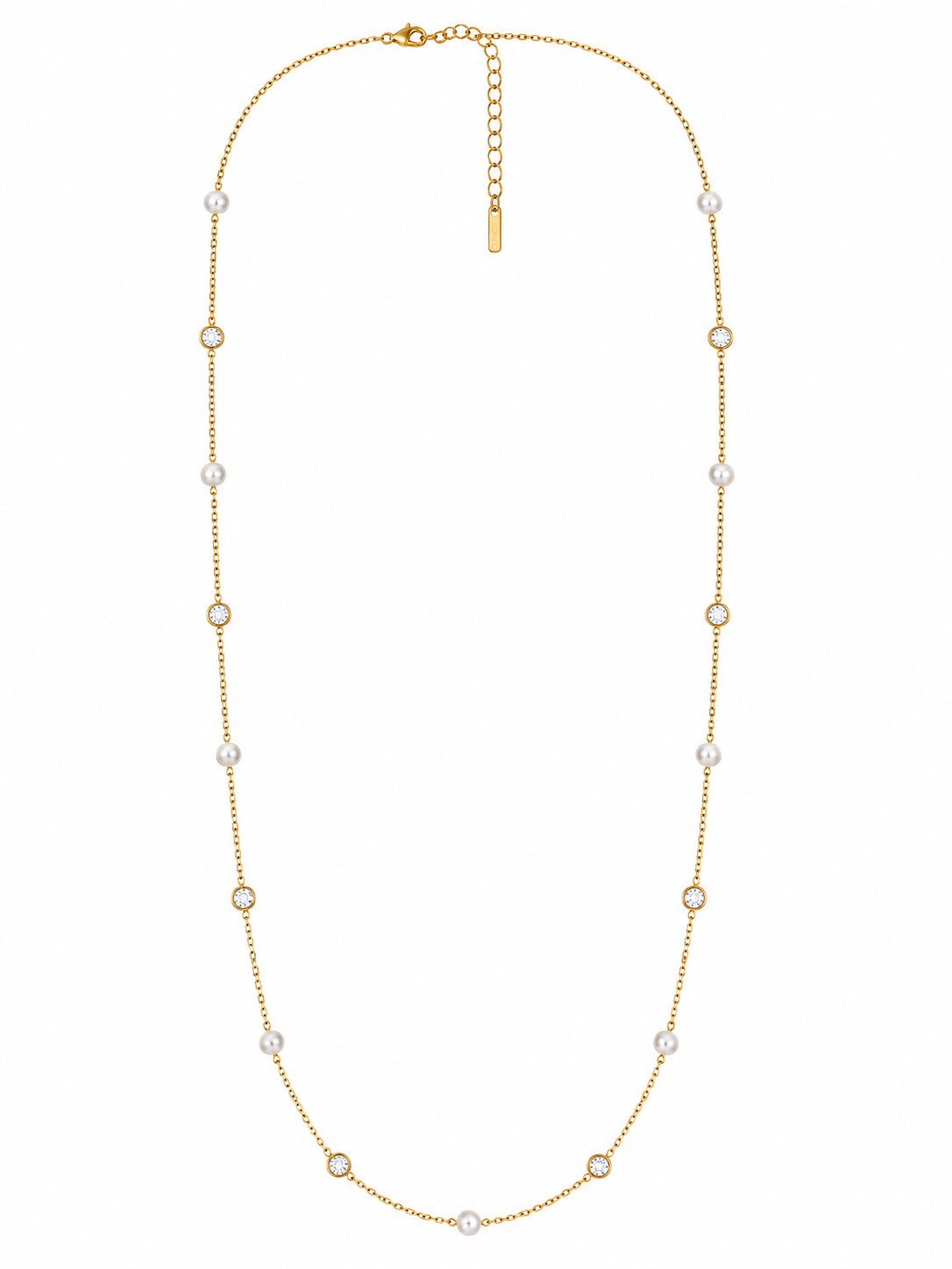 Demi Fine 2-in-1 Pearl Station Necklace & Waist Chain