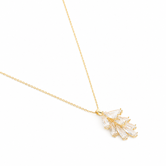 925 Silver Luxe Petal Drop Jewelry Set