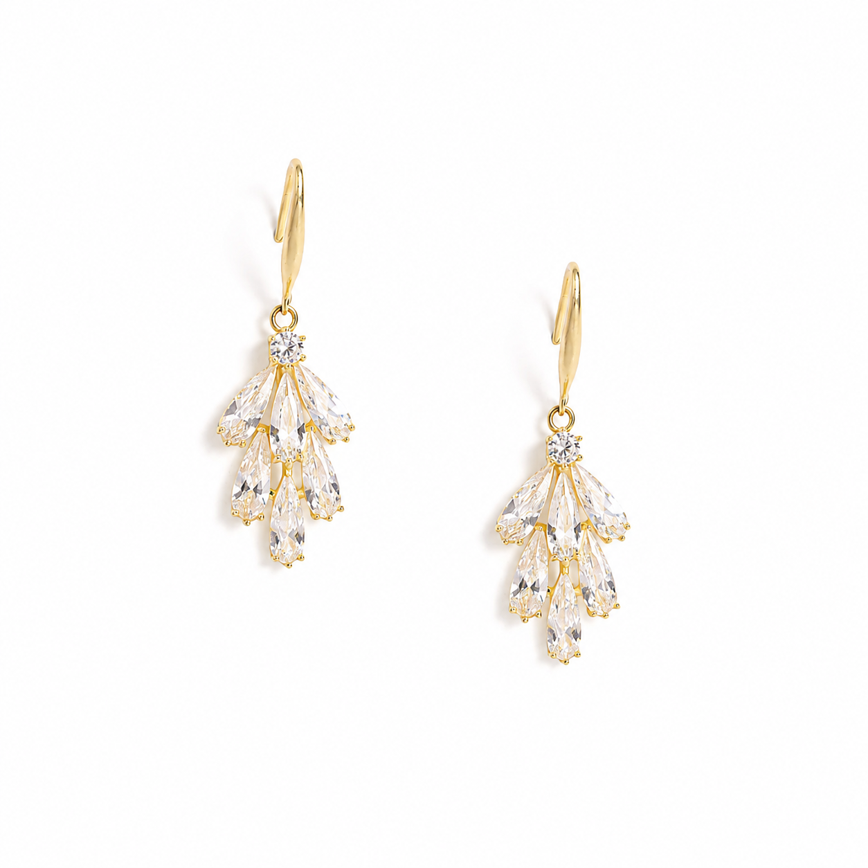 925 Silver Luxe Petal Drop Jewelry Set