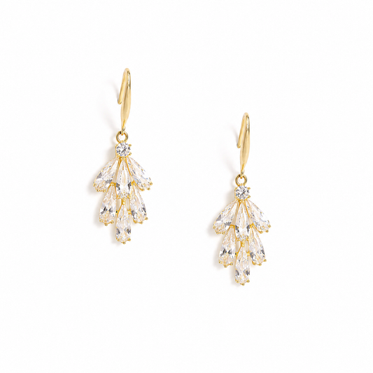 925 Silver Luxe Petal Drop Jewelry Set