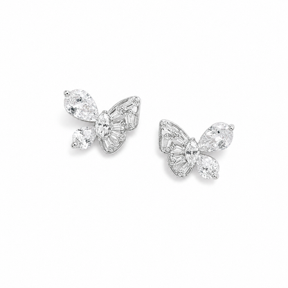 Baguette Wing Sparkle Studs