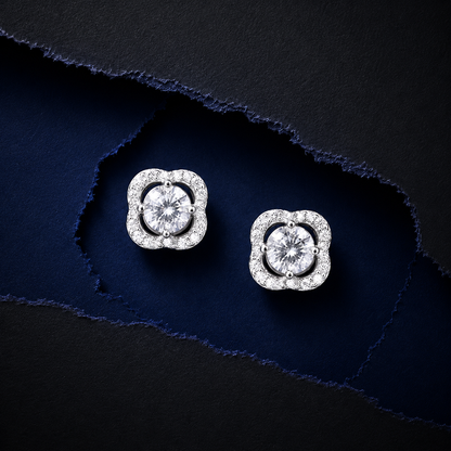 Floral Radiance Stud Earrings