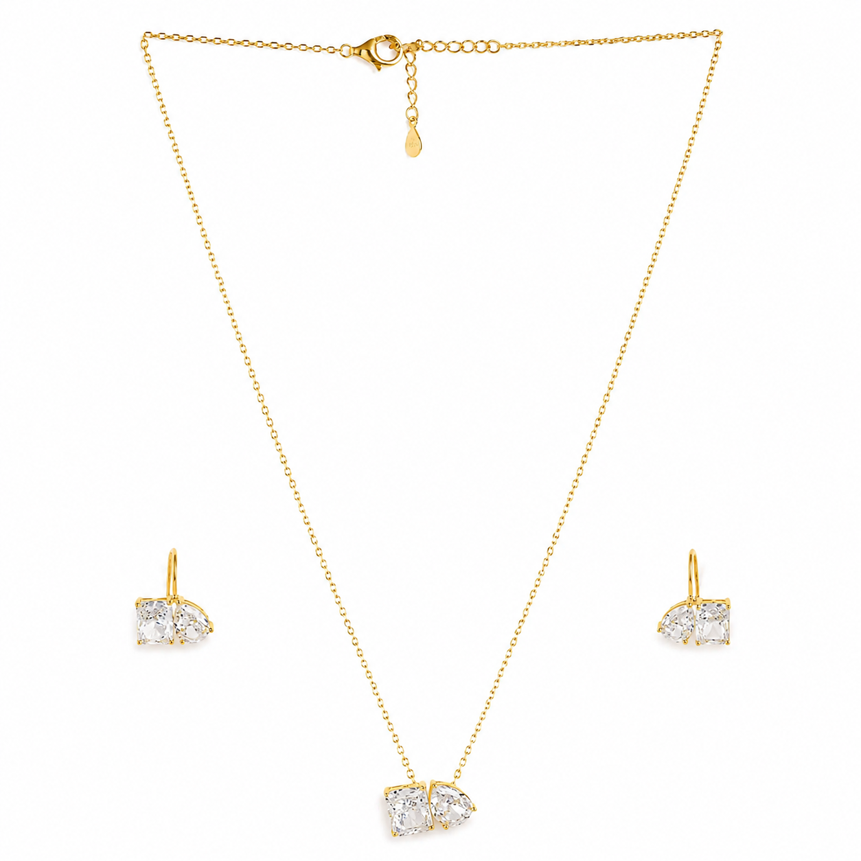925 Silver Luxora Twin Facet Set