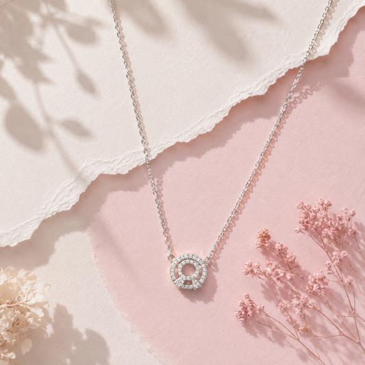 925 Silver Luxe Circle of Love Sterling Silver Necklace