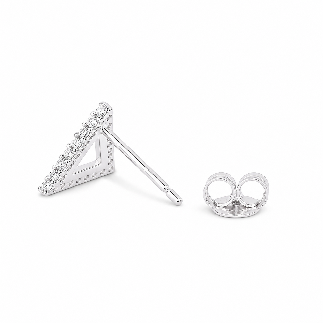 Silver Trinity Glow MOP Studs