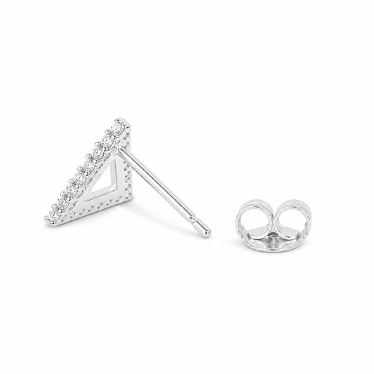 Silver Trinity Glow MOP Studs