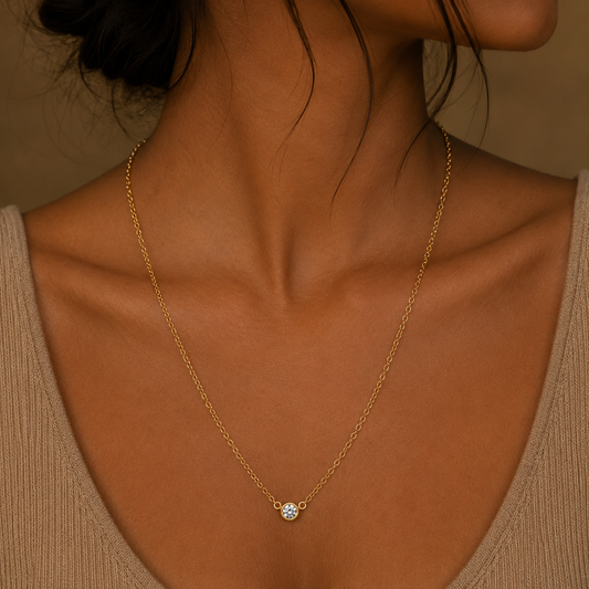 Solitaire Spark Necklace