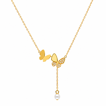 Flutter Pearl Necklace