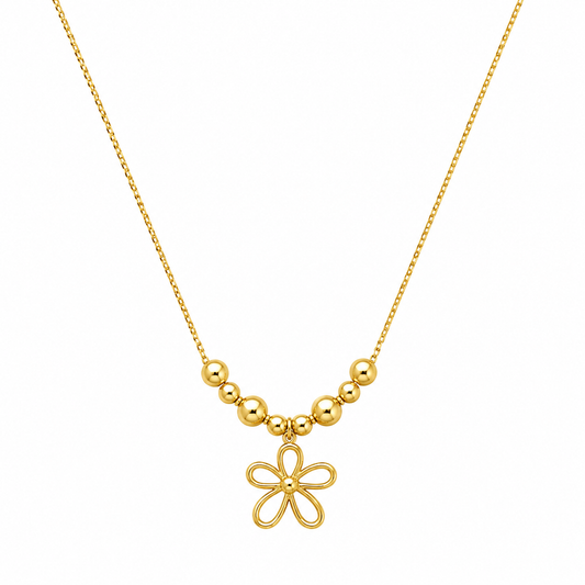 Demi Fine Floral Bead Pendant Necklace