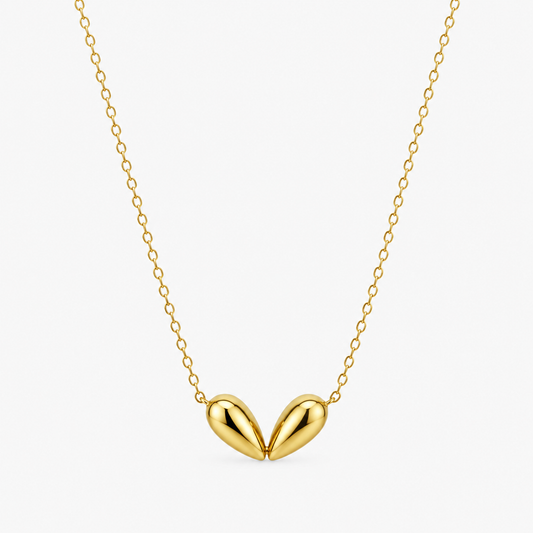 Demi Fine Twin Teardrop Pendant Necklace