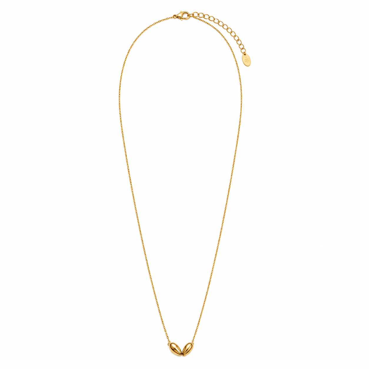 Demi Fine Twin Teardrop Pendant Necklace