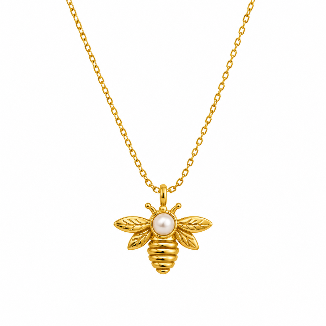 Demi Fine Pearl Bee Necklace
