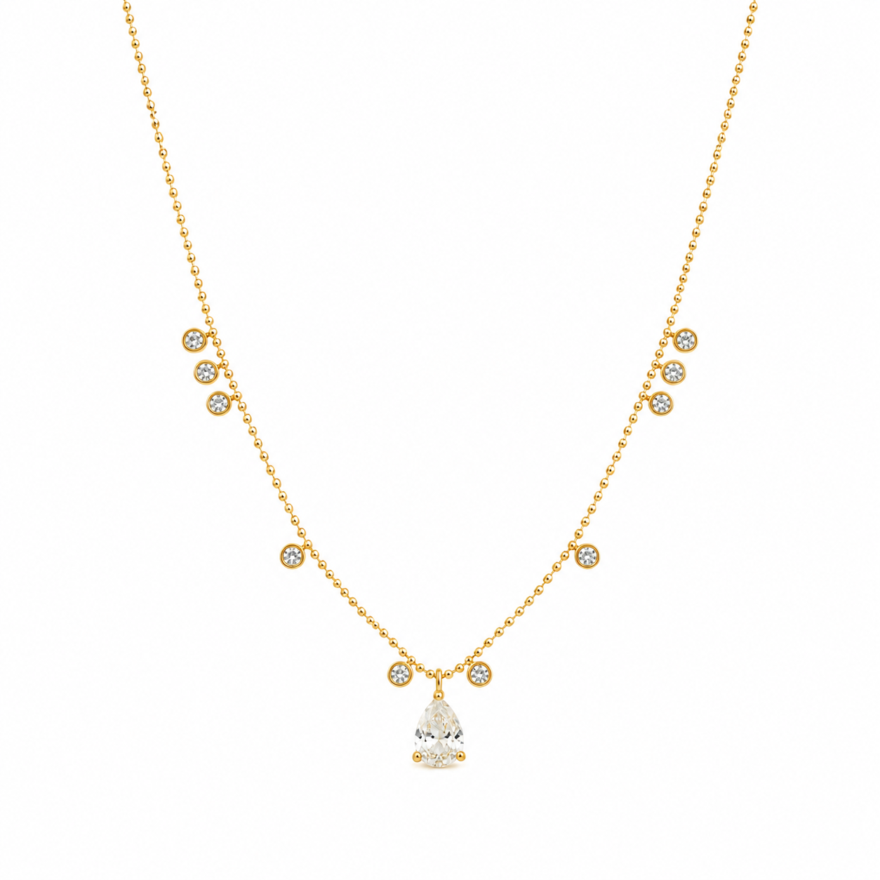 Demi Fine Pear Drop Crystal Necklace
