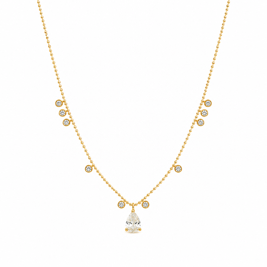 Demi Fine Pear Drop Crystal Necklace