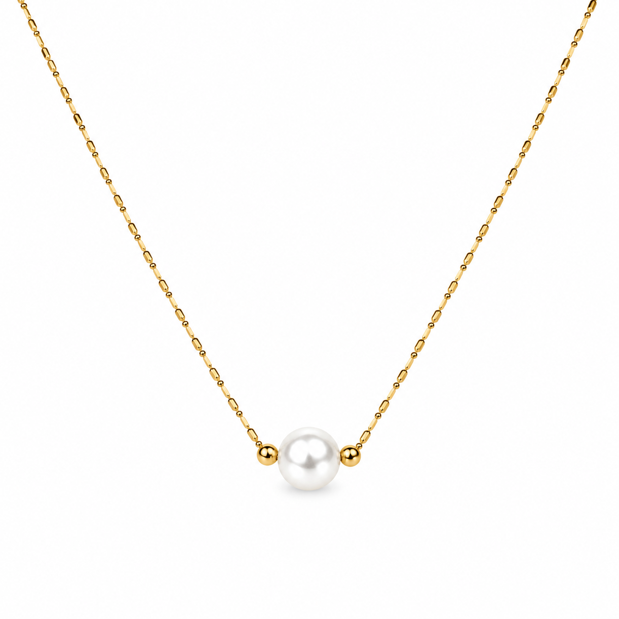 Demi Fine Classic Pearl Solitaire Necklace