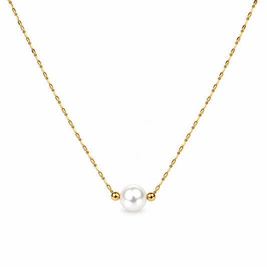 Demi Fine Classic Pearl Solitaire Necklace