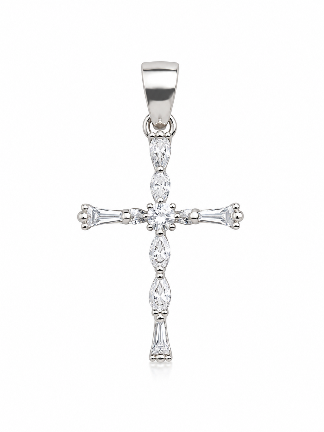925 Silver Royal Glow Cross Pendant