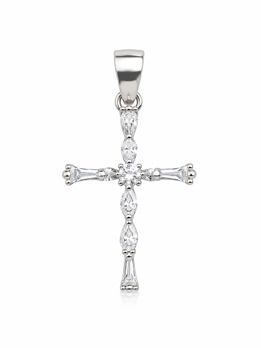 925 Silver Royal Glow Cross Pendant