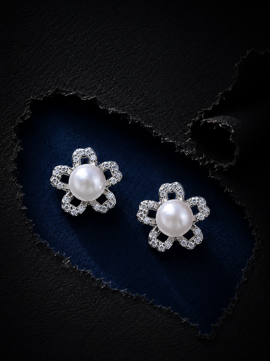 Flora Pearl Glow Studs