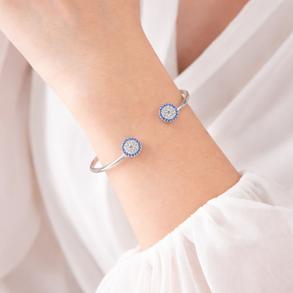 Blue Orbit Evil Eye Bracelet