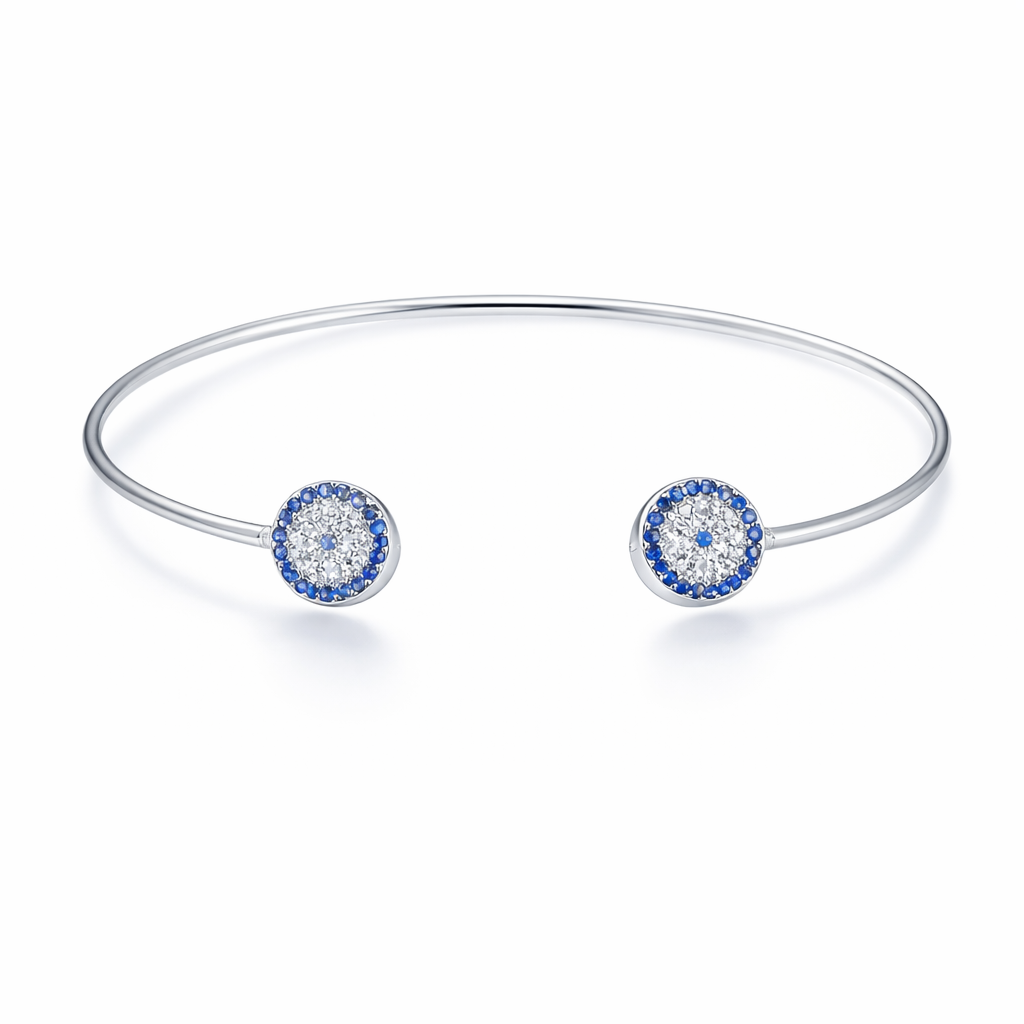 Blue Orbit Evil Eye Bracelet