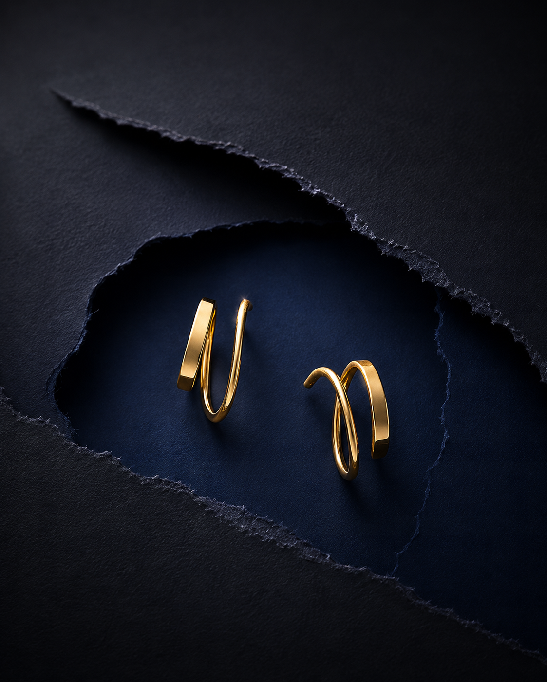 925 Silver Celeste Classic Hoops