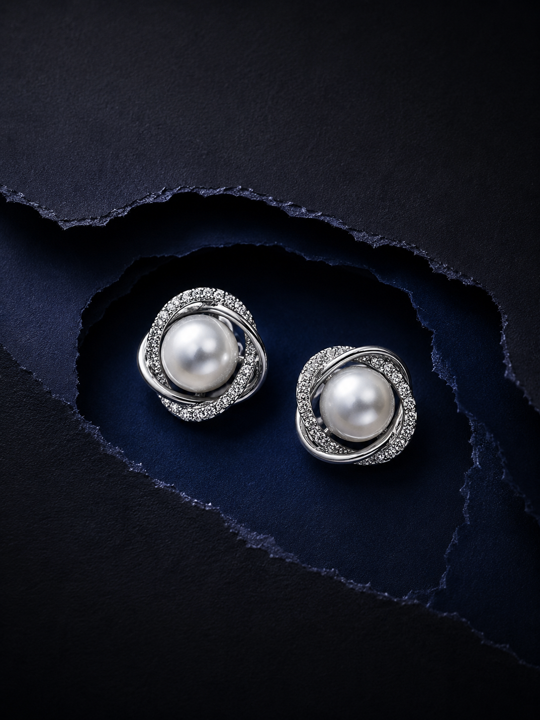 Grace Loop Pearl Studs