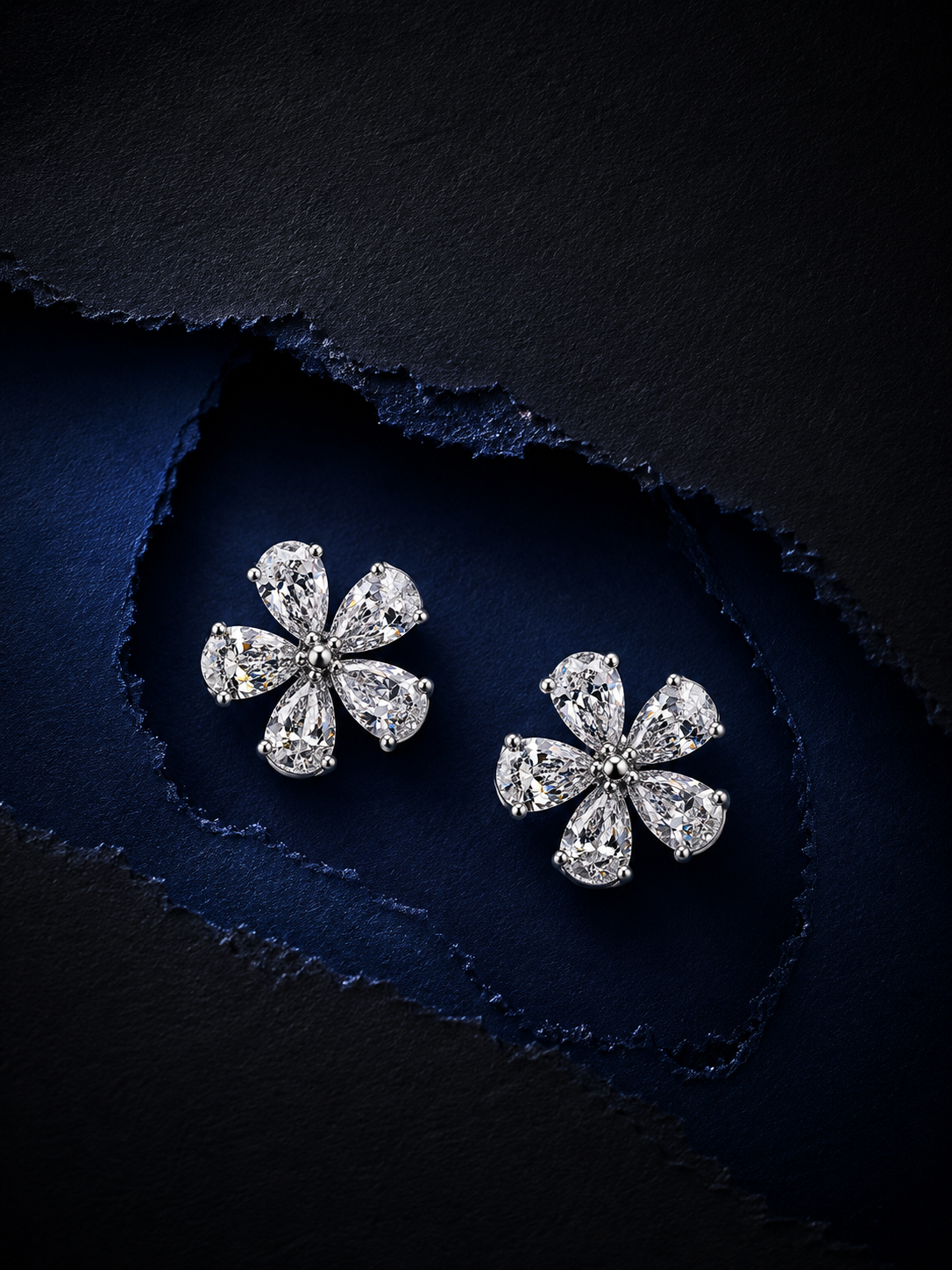 Luxe Flower Sparkle Earrings