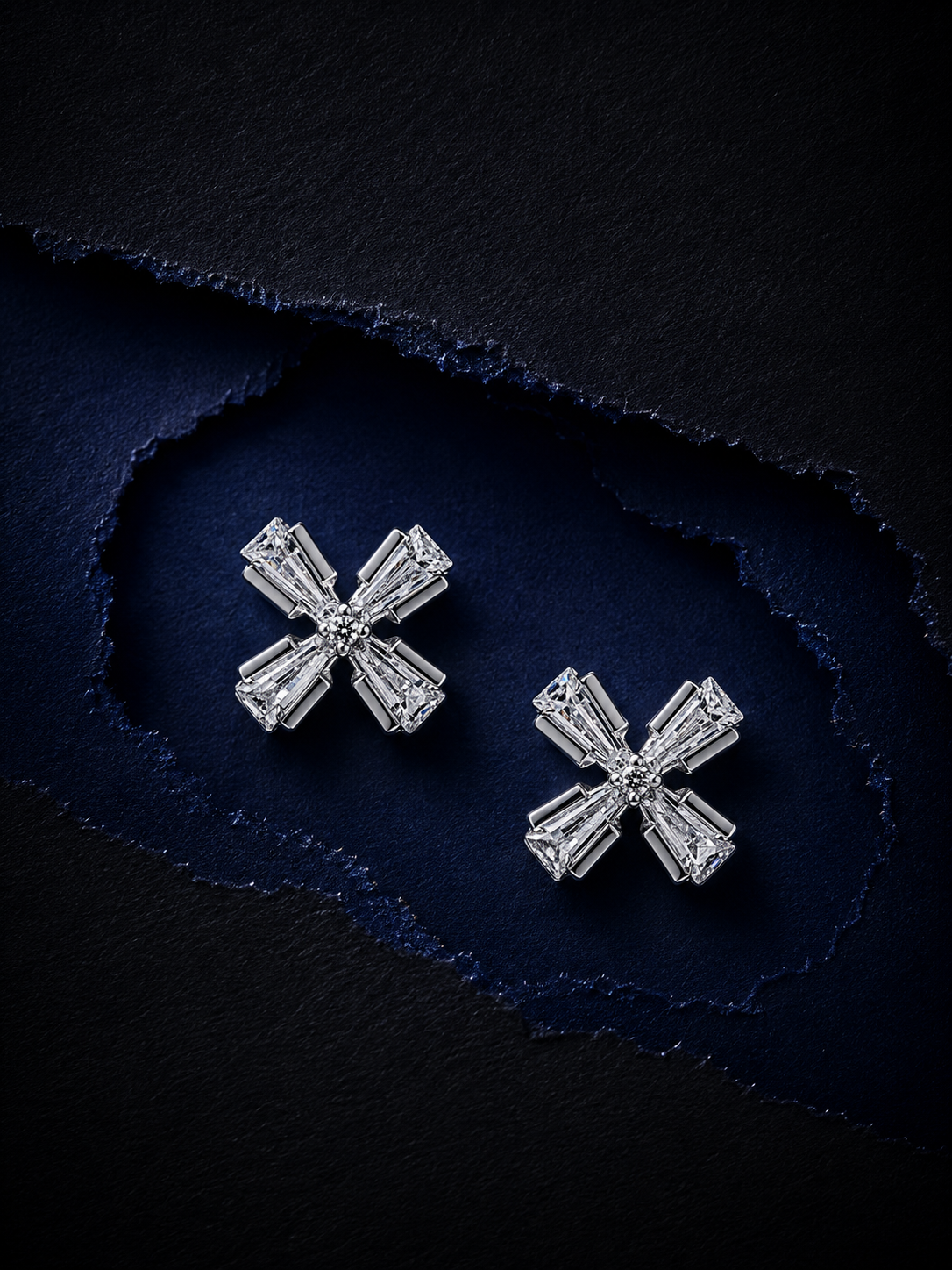 Luxe Crossfire Crystal Earrings