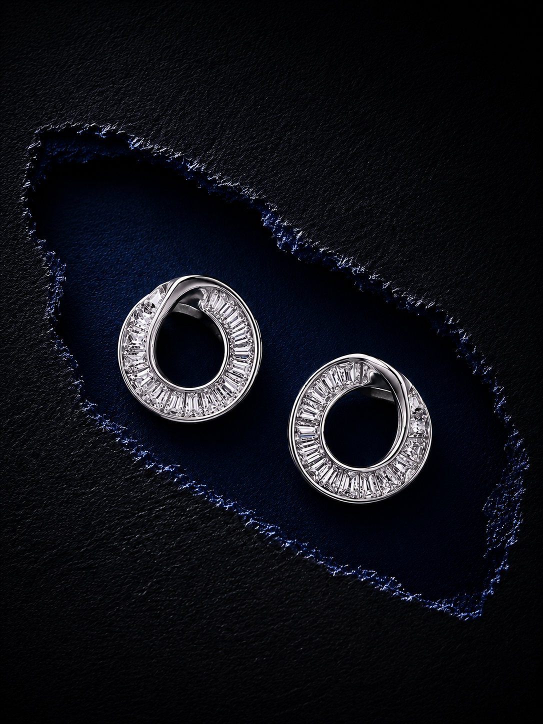 Crystal Loop Luxe Studs