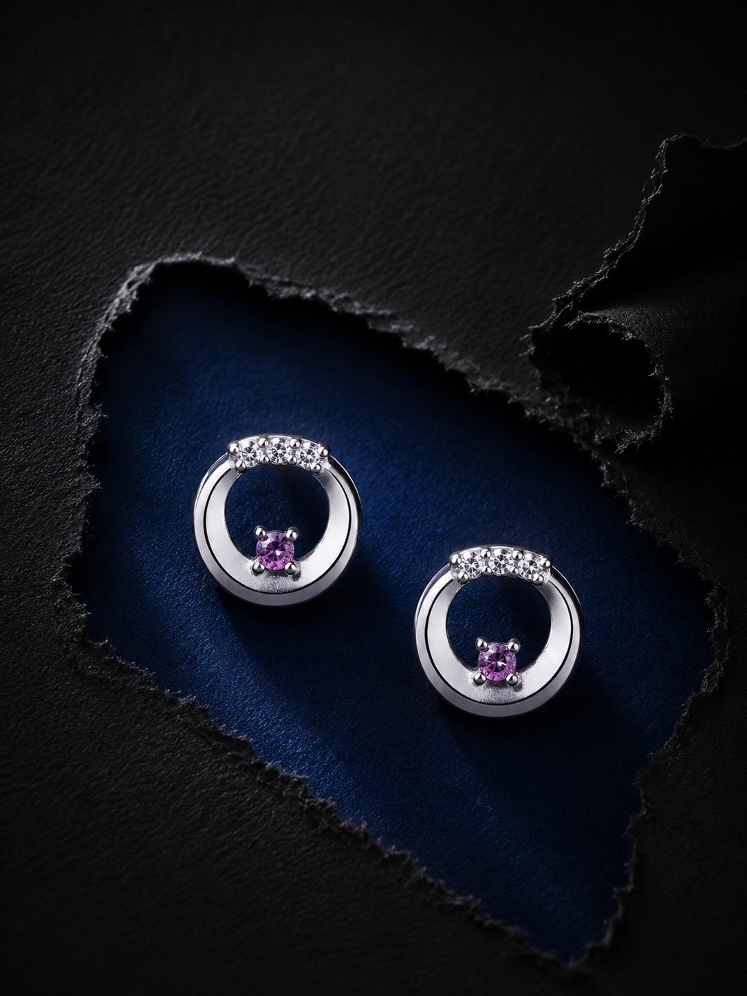 925 Silver Blush Orbit Studs