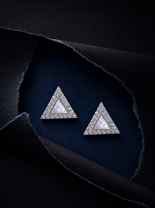 Trinity Glow MOP Studs